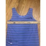 Fresh Produce  Small PERI BLUE Pinstripe DRAPE Cotton Jersey Dress $75 Photo 6