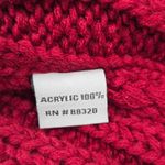 C.C Exclusives Red Crochet Knit Bucket Cap Hat Fun VTG Y2K Funky Beanie Photo 5