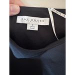 Kay Unger Black Midi Dress Split Sleeve Slit On Leg Sz 4 NEW Photo 3