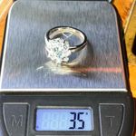 Natural Aquamarine Sterling Silver Ring Size 8 Photo 7