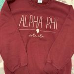 Alpha Phi Crewneck Red Photo 0