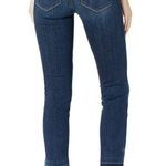 Paige  • Miki Straight Jeans low rise cropped raw release hem Merrick dark wash Photo 1