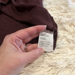 American Eagle  Outfitters Burgundy Knit Sweater V-Neck Bell Sleeves Boho Small Photo 4