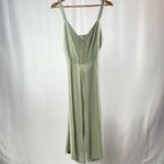 Newbury Kustom Tie Back Wide Leg Cropped Jumpsuit in Light Green Size Small Photo 2