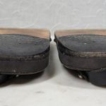 Calleen Cordero Studded Reptile Sandals Womens 9.5 Black Leather Slingback Photo 8