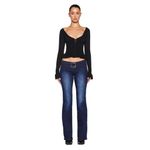 I am gia I.AM.GIA Raven Knit Top in Black XX-Small New Womens Cardigan Photo 11