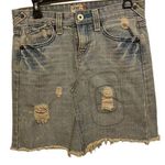 Levi's Levi’s Jeans Retro Deconstructed Distressed Patchwork Faded Light Wash Skirt Photo 0