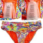 Bleu Rod Beattie Groovy Baby Twist Bandana Print Tankini Two Piece Size Medium Photo 13
