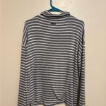 Lucky Brand Black and White Striped Sweater Photo 7