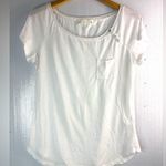 Velvet Tees Velvet L Dainty Pocket Short Sleeved White Tee Too Photo 8