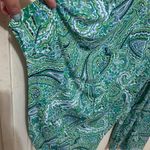 London Times  Green & Blue Paisley Print Size 16 Romper.             2084 Photo 1