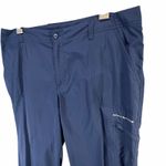 Columbia  PFG Pants Womens 12 Blue Nylon Omni Shade Cargo Pocket Fishing Outdoor Photo 1