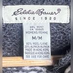 Eddie Bauer Vintage Grey/Brown Fair Isle Wool Alpaca Cardigan Size Medium. Photo 4