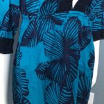 Merona  Tropical Blue Floral Swimsuit Coverup Dress Photo 1