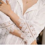 Anthropologie  White Lace tunic lounge Dress Photo 0