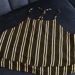 Hommage Black and white tier crop top Photo 0