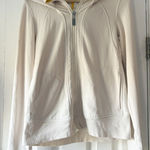 Lole  Cream Zip-Up Hoodie Size‎ Medium EUC Photo 0