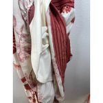 By The River Women's Medium Midi Dress Sleeveless Tropical Print Casual White Photo 8