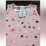 LuLaRoe Dani Stretch Pink White Gray Black Stars Long Maxi Dress Size Small Photo 3