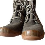 Sorel  Toronto Boots Green Suede Lace Up Wedge Ankle Booties Waterproof Women 8.5 Photo 5