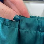 Women’s satin dark green purple elastic pull on comfy pajama‎ pants bundle small Photo 6