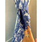 Abercrombie & Fitch  Blue and White Floral One-Shoulder Cutout Maxi Dress Photo 3