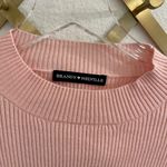 Brandy Melville  Brett Top Ribbed Cropped Long Sleeve One Size Small Pink Photo 5