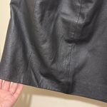 wilson's leather Wilson’s Leather Black Leather Skirt Woman’s Size 6 with a Side Zipper Photo 1