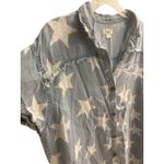 easel  Women's Stars Dress Distressed Washed Denim Size Size Small 100% Cotton‎ Photo 3