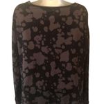 Rachel Hollis Lightweight Camo Sweatshirt Sz. M Long Sleeve Casual Cozy Warm Gray Size M Photo 2