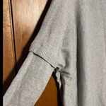 CAbi  Gray Cable Knit Woman's Charlotte Poncho Sweater Size Small Photo 5