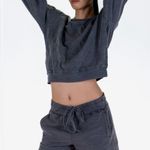 Lacausa NWT  Slater Sweat shorts Washout Grey with Pockets Size L Raw Hem Photo 0