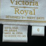 Vintage Victoria Royal Mary Bay Sheer Silk Black‎ Palazzo Pants Size 6 Ethereal Black Photo 8