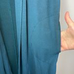 Athleta Canopy Wrap Cardigan Nirvana Ocean Teal Thumbholes Pockets Oversized XS Photo 8