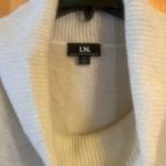 I.N. San Francisco  Sweater Pullover Womens Size Med Cream/Gold Short Sleeve Knit Photo 1