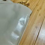 Salvatore Ferragamo Vintage Ferragamo Bag Cream Gold Chain Party 1980s Clutch Leather Photo 12