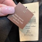 Coldwater Creek  Dark Grey Shaped Ponte Shawl Collar Zip Jacket Plus Size 22W NWT Photo 9