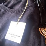 BeachLunchLounge NWT Bold Black Leopard Tawny Sweater Long Sleeve Pullover Photo 6