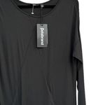 Betabrand Asymmetrical Hem Sweatshirt Travel Dress Black Career Office NWT Photo 2