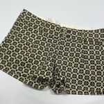 Fossil  3.5" Shorts Army Green White Geometric Pattern Size 10 Photo 0