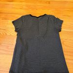 Brandy Melville  Grey and Black Striped T Shirt Photo 3