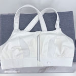 SHEFIT Ultimate Front Zip Sports Bra High Impact Adjustable Straps Full Support White Size XL Photo 0