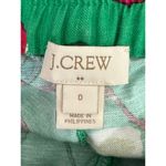 J.Crew  Hibiscus Flowers Floral Boardwalk Linen Shorts Pockets 0 Kelly Green Photo 6