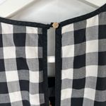 Parker  Size S Printed Dayton Top Embroidered Floral Black White Check Women’s Photo 8