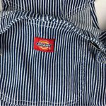 Dickies  juniors medium Blue Striped Overalls denim white new casual conductor Photo 5
