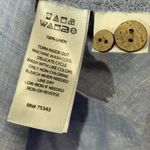 Cynthia Rowley  1X 100% Linen Chambray Blue Tunic Shirt Top Boho Beachy Preppy Photo 6