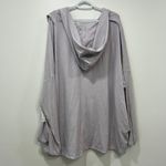 Athleta Womens Purana Wrap Sweatshirt 2XL Purple NWT $89 Cross Hood Soft Knit Photo 5