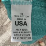 Fresh Produce  Top Womens Large Aqua Cover Up Shirt Hooded Pockets USA Photo 6