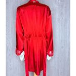 La Senza Satin Robe & lingerie nighty Lace Trim Sleeve in Cosmo Red dressing robe small Photo 10