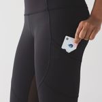 Lululemon Size 4 Black Outrun Tight Photo 2